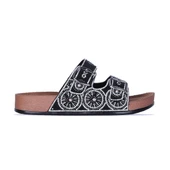 Pienn 2 Tokalı Taşlı Kadın Düz Terlik thumbnail 4