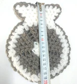 El işi örme 6lı Banyo Lifi iki renkli - 2