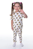 Daisy Duck Desenli Kısa Kollu Çocuk Pijama Takımı (Papatya Ördeği) - 8