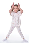 Daisy Duck Desenli Kısa Kollu Çocuk Pijama Takımı (Papatya Ördeği) - 2