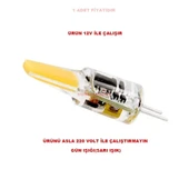 CATA 12v 3w Cop Ledli Kapsül Ampul G4 Duylu 3200K Günışığı (30w Işık Verir) - 1