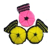 El işi örme üçlü takım Banyo Lifi - 1