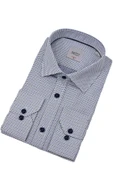 Erkek Puantiyeli Slim Fitt Uzun Kol Gömlek 2380 BGL-ST04375 thumbnail 3