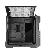 CM HAF700 EVO Tempered Glass ARGB Ledli LCD Ekran Mesh Ön Panel, Titanyum Gri Renkli FullTower Kasa - 3