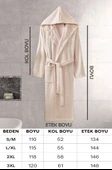 Kapüşonlu Bornoz Doğa Bej L/XL thumbnail 3