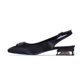 Ayakcenter Pia1 Siyah Saten Kadın Babet Ayakkabı thumbnail 2