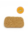 Valerine Life Krem Renk Sabunluk Kaymaz Kıvırcık Lif Dokulu Hızlı Kuruyan Su Tahliyeli Sabun Altlığı 7x11cm 3 Adet - 2