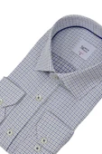 Erkek Puantiyeli Slim Fitt Uzun Kol Gömlek 2380 BGL-ST04375 thumbnail 8