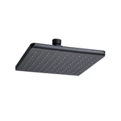 Tema Tetra Banyo Tepe Duş Başlığı Başlık Kireç Kırıcılı Sistem Siyah - 1