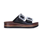 Ayakcenter 37145 Polero Taşlı Kadın Düz Terlik thumbnail 1