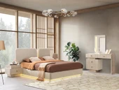 KAPADOKYA MDF BAZALI LEDLİ YATAK ODASI TAKIMI thumbnail 1