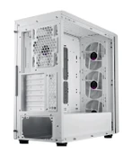 CM MasterBox 600 TG Mesh Beyaz ARGB 3x14cm Fanı, Normal ve Back-Connect Anakart Destekli  ATX Kasa - 2
