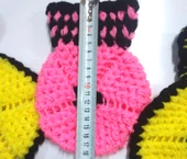 El işi örme üçlü takım Banyo Lifi - 3