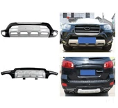 Hyundai Santa Fe 2007 2012 Arası Ön Arka Difüzör Koruma Abs (Plastik) - 2