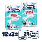 Familia Plus Kağıt Havlu 24 Rulo (12 Rulo X 2 Paket) thumbnail 2