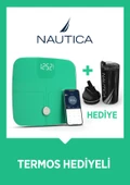 Nautica Vücut Analizli Smart Akıllı Bluetooth Tartı Baskül + Nautica 500 ml Termos Hediyeli - 1