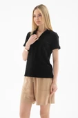FASHION FRIENDS KADIN POLO V YAKA T-SHİRT 25Y0603K1 - 7