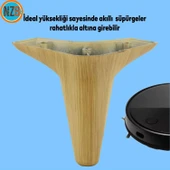 Mobilya Kanepe Koltuk Tv Ünitesi Baza Ayağı Ayakları 12 Cm Açık Kahverengi 4 Adet thumbnail 4