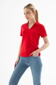 FASHION FRIENDS KADIN POLO V YAKA T-SHİRT 25Y0603K1 - 3