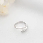 Vaoov 925 Ayar Gümüş Sarılan Eller Yüzük thumbnail 4