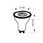 ZMR 7W 3000K Gün ışığı LED Çanak Ampul Düşük Tüketim Yüksek Işık - 2