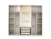 PETRA MDF BAZALI LEDLİ YATAK ODASI TAKIMI thumbnail 5