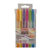 Mynote Line Ball 1.0 mm 6'lı Neon - 1