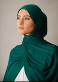 Rabia Z - Penye Zümrüt Yeşili Şal - 4