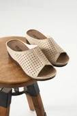 Albishoes Nicky Kadın Kalın Taban Yumuşak 6 CM Gizli Dolgu Topuk Anne Kadın Ev Terlik Günlük Terlik - 2