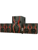 Carboon Serisi Ts-40 52 Watt Bluetoothlu 4+1 Dijital Ekran Radyolu USB Tf Destekli Ses Sistemi - 1