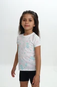Toontoy Kız Çocuk Komple Lale Baskılı Tişört - 4