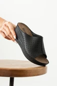 Albishoes Nicky Kadın Kalın Taban Yumuşak 6 CM Gizli Dolgu Topuk Anne Kadın Ev Terlik Günlük Terlik - 2