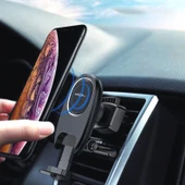 T-31 Araç İçi Telefon Tutacağı | Klipsli ve Ayarlanabilir Havalandırma Tipi Sabit Telefon Aparatı - 3