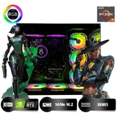 HYPER ROCKET One HRA644060 Ryzen 7 8700F 64GB Ram 1TB Nvme M.2 SSD RTX4060 8GB Masaüstü Oyuncu Bilgisayarı - 2