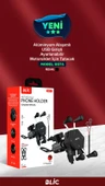 BST6 Motosiklet Telefon Tutucu | Alüminyum Gövdeli, Gidon Tipi, Sabit ve Güçlü Kavrama Aparatı - 3