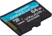 Kingston 64GB microSDXC Canvas Go Plus 170R A2 U3 V30 Card + ADP Hafıza Kartı | SDCG3/64GB - 3