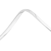 U Tip Geçmeli Havalandırma Nikelaj Şerit Çıta İnce 5 Metre Krom - 3