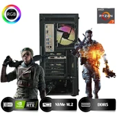 HYPER ROCKET Peak HRA323060 Ryzen 7 8700F 32GB Ram 1TB Nvme M.2 SSD RTX3060 12GB Masaüstü Oyuncu Bilgisayarı - 4