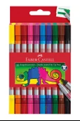 Faber Castell Çift Taraflı Keçeli Kalem 10 Renk - 1