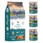 Mystic Kuzu Etli Köpek Maması 15 kg + 3 Adet Konserve - 1