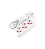 3'lü 3m Uzatma Kablosu Yüksek Kalite Elektrik Kablosu Topraklı Priz - 1