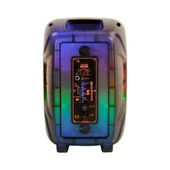 8 İnç Kristal Kablosuz Karaoke Hoparlör | Mikrofonlu, Uzaktan Kumandalı, Şarjlı Masa Speaker - 3