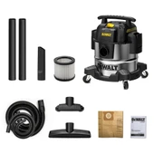 Dewalt DXV25S 1050W 25Lt Paslanmaz Islak ve Kuru Elektrikli Süpürge - 3