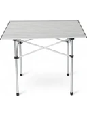 Portatif Katlanabilir Alüminyum Masa 70X70X55 - 2