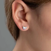 Vaoov 925 Ayar Gümüş Mineli Melek Küpe thumbnail 3