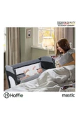 Mastic Anne Yanı Sallanır Cibinlikli Oyun Parkı Bebek Beşik 70x110 Cm - 11