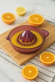 Akrilik Mürdüm Narenciye Limon & Portakal Sıkacağı Pratik Portakal Sıkacağı - 2