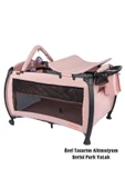 Maccon Prime Alüminyum Kasa Park Yatak Sallanır Cibinlikli Oyun Parkı Beşik 70X110 Cm - 12