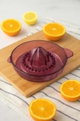 Akrilik Mürdüm Narenciye Limon & Portakal Sıkacağı Pratik Portakal Sıkacağı - 1