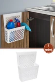 Dolap İçi Asılabilir Düzenleyici, Mutfak Banyo Dolap Kapağı Sepet Poşetlik Askılık Organizer 1 Adet thumbnail 1